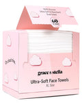 grace & stella Disposable Face Towels - 60 Count XL