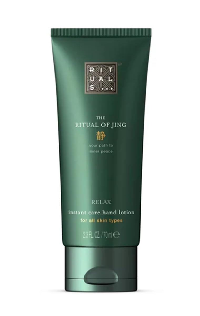 RITUALS Jing Calming Hand Balm for Dry Skin - Nourishing Hand Lotion with Sacred Lotus & Jujube - 2.3 Fl Oz