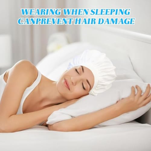 Curly Hair Bonnet 2-Pack – Mesh & Satin Sleep Cap