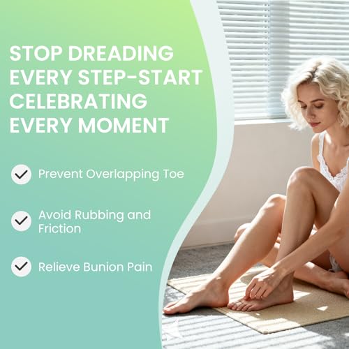 Welnove Bunion Toe Separators - 8 Pcs Gel Spacers for Alignment