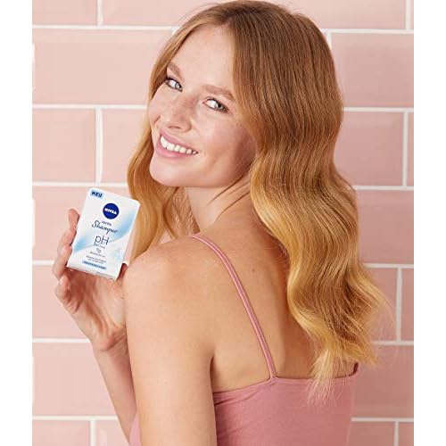 NIVEA Solid Shampoo Bar for Dry Hair, pH Balance Formula with Almond Milk, Vegan, 2.65 oz, 25-30 Washes