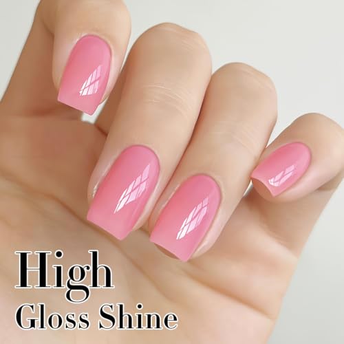 Modelones Nail Strengthener & Growth Polish A4-Jelly Orchid Pink for Damaged Nails