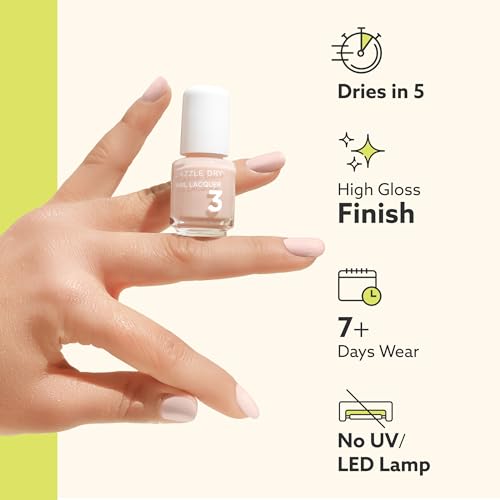 Not Quite Nude Nail Kit – 4 Step Quick-Dry System for 5 Manicures