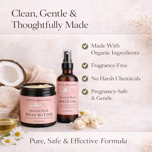 Belly Bundle Organic Stretch Mark Cream & Oil (Large)