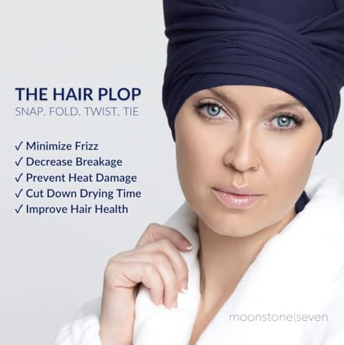 MoonstoneSeven Hair Plop Wrap for Curly Hair - Frizz Control