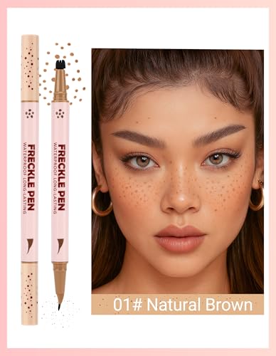 Erinde 2-In-1 Freckle Pen & Stamp Makeup Set - Waterproof