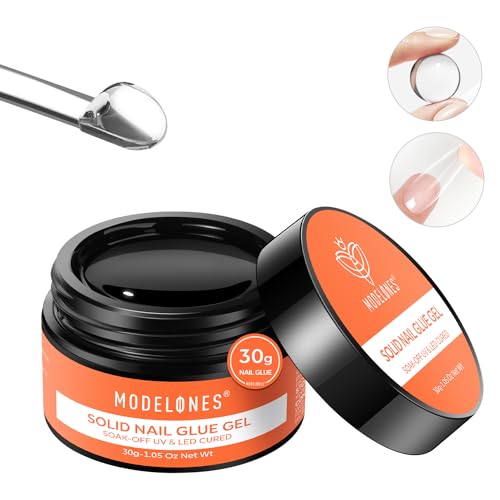 Modelones Solid Nail Glue Gel 30g - Acrylic & Press-On Nails