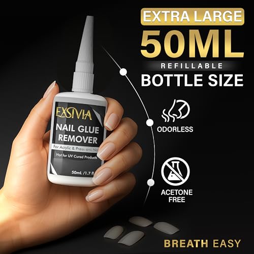 EXSIVIA Gentle Non-Acetone Press On Nail Glue Remover Serum - 50ml