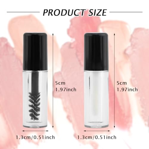 28 Empty Mascara Tubes with Eyelash Wand & Funnels