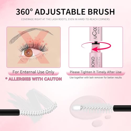 uCoolMe Lash Bond and Seal - Waterproof Lash Glue 10ml