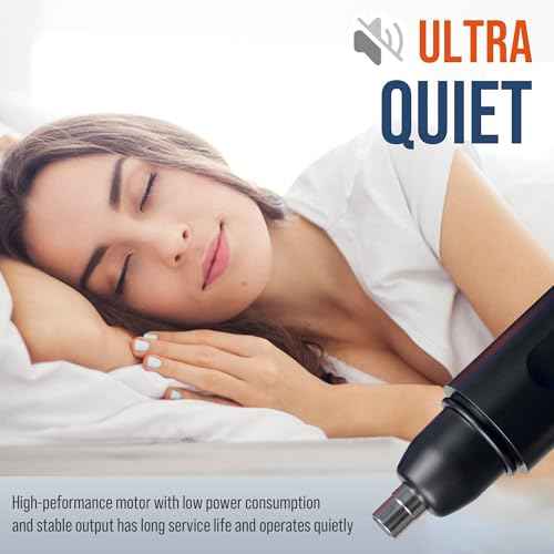 7AM2M Personal Care Electric Nose and Ear Hair Trimmer ? Rechargeable, 9000 RPM High-Speed Precision Cutting, Detachable Washable Blade, Portable Design Black