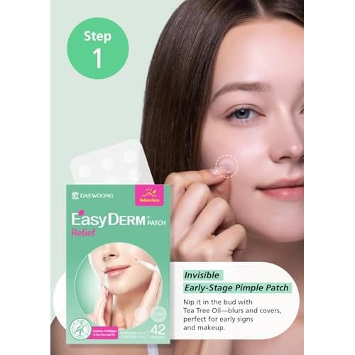 EasyDerm 3-Type Pimple Patches Gift Set, Acne care soluution, Korean Spot Patch to Cover Zits¤ÓQuick Calming(10ea) + Relief(42ea) + Beauty Patches(42ea)¤ÓTrendy Teen girl gifts Back to School MUST HAVE