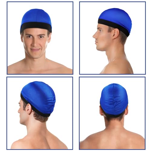 Tyqour 4pc Silky Wave Cap for Men – Satin Durag Sleep Cap