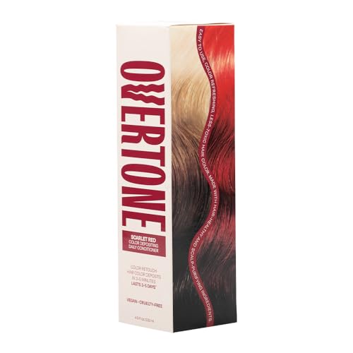 OVERTONE Scarlet Red Color Depositing Conditioner - Vegan & Hydrating