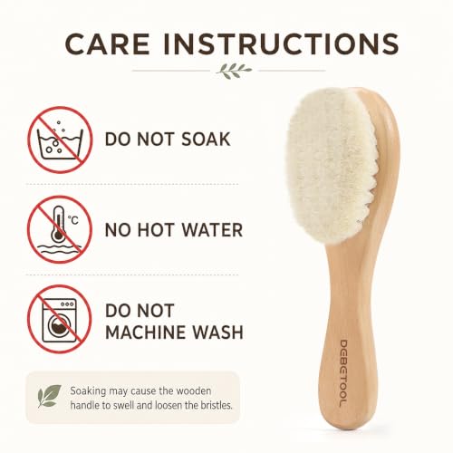 Debetool 3-Piece Baby Cradle Cap Care Set: Brush, Comb & Silicone Scalp Brush