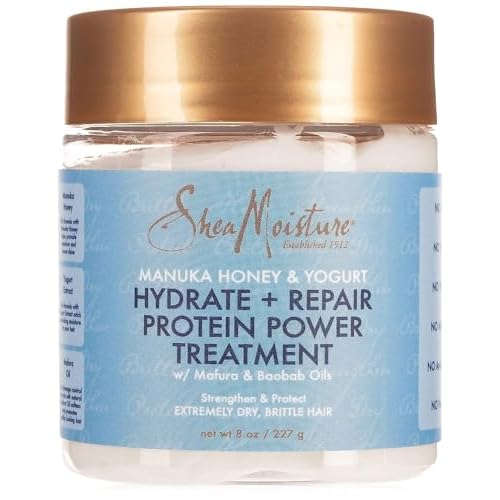 Shea Moisture Manuka Honey and Yogurt Hydrate Plus Repair Protein Power for Unisex Treatment, 8 Ounce