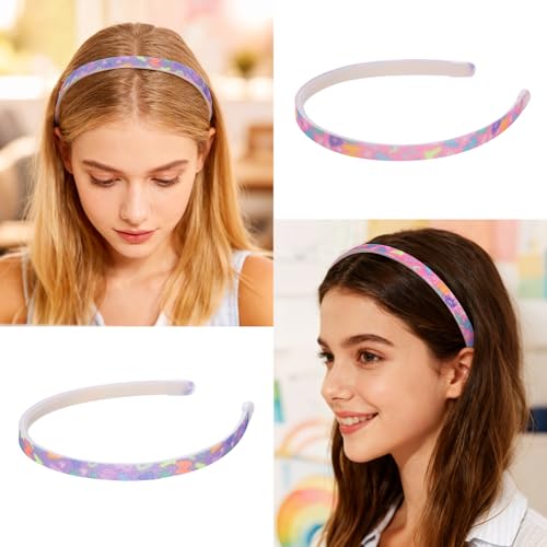 8PCS Glitter Headbands for Women - Non-Slip Multicolor Hairbands