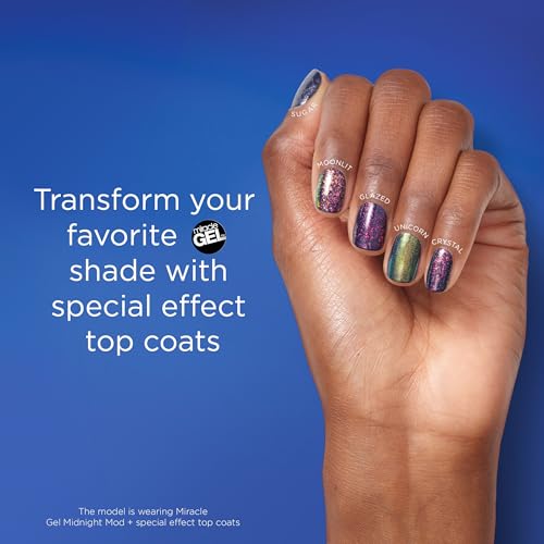Sally Hansen Miracle Gel Top Coat 108 Glazed 0.5 Fl Oz Long-Lasting Gel Finish