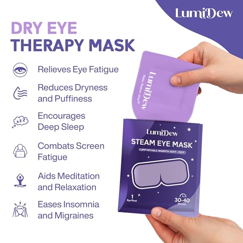 Self-Heating Steam Eye Mask for Sleep & Dry Eyes, 16 Pack