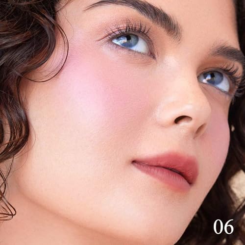 KYDA Baked Blush Powder - Matte & Shimmer Pink, Lightweight Buildable