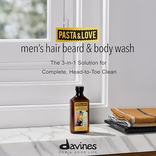 Davines Pasta & Love 3-in-1 Hair Beard & Body Wash - Hydrating & Gentle Cleanser