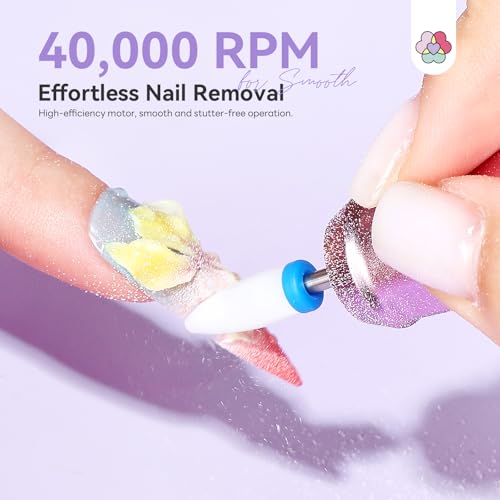 SAVILAND Nail Drill 40000RPM | 30s Fast Removal Gel Acrylic