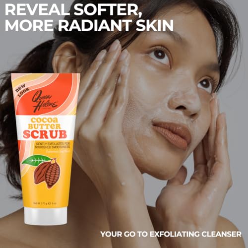 Queen Helene Soothing Cocoa Butter Natural Facial Scrub, 6 Ounce Tube