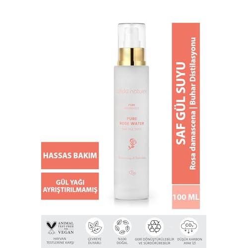 Bade Natural 100% Pure Rose Water Toner ? Pore Tightening & Brightening Facial Mist ? Hydrating & Refreshing Skin Tonic for All Skin Types ? Alcohol-Free, Vegan ? 3.4 fl oz