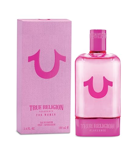 True Religion for Women 3.4 fl oz Eau de Parfum - pink, fruity, floral, warm, white currant, watermelon, pink lemon, lotus, pink peony, magnolia, musk, warm woods, creamy, amber