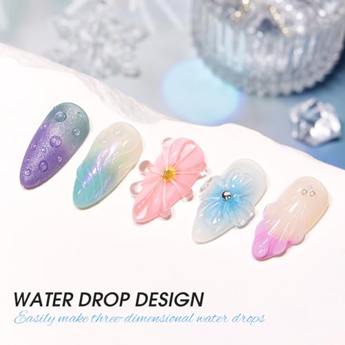 3D Water Droplet Gel Nail Polish - 12ML for Stunning Nail Art
