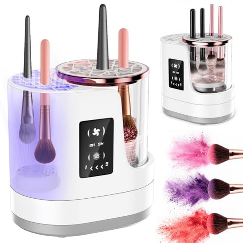 3-in-1 Electric Makeup Brush Cleaner Machine | Auto Deep Clean