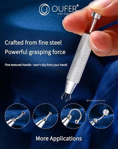 OUFER Piercing Ball Grabber Tool Kit 16G 18G