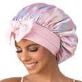 Satin Silk Bonnet for Sleeping - Double Layer Hair Cap