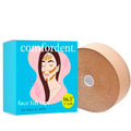 Kinesiology Tape for Face & Neck - Wrinkle Smoothing V-line Chin & Jawline Contour Support Sleep Strip in a Roll (Beige)