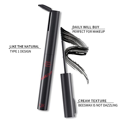 2 in 1 Waterproof Mascara, Tiny Brush for Fine Short Eyelash, Natural Lengthening And Thickening Effect, Extra Long Lash Eyelashes,Voluminous Eyelashes, Smudge-proof £¨1 Pcs£©
