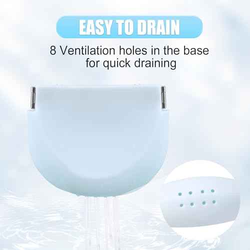 Annhua Silicone Retainer Case Partial Denture Case, Cute Mouth Guard Case Night Guard Case with Vent Holes, Slim Aligner Case Retainer Holder Case - Orange