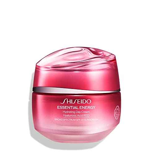 Shiseido Essential Energy Hydrating Day Cream Broad Spectrum SPF 20 - 50 mL - Visibly Reduces the Look of Pores & Fine Lines - With Hyaluronic Acid - 24-Hour Hydration - All Skin Types