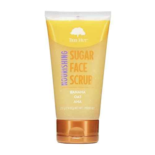 Tree Hut Nourishing Banana & Oat Face Scrub | Deep Cleans Pores to Remove Dead Skin & Impurities | Nourishing Essential Body Care | 7.4 fl oz.