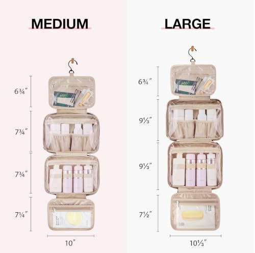 BAGSMART Hanging Toiletry Bag with TSA Cosmetic Organizer