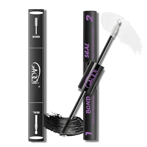GAQQI Waterproof Lash Cluster Glue & Seal - 10ml, Black, Lash Bond & Seal