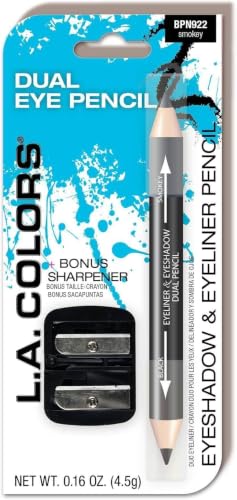 L.A. COLORS Dual Liner & Shadow Pencil, Smokey (Pack of 5)