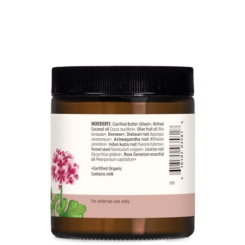 Banyan Botanicals Beauty Balm - USDA Certified Organic, 4 oz - Shatavari & Rose Geranium to Moisturize & Soften Skin