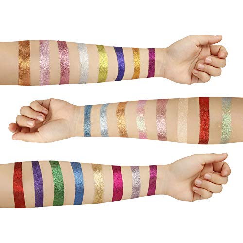24 Color Glitter Eyeshadow Palette - Waterproof Shimmer