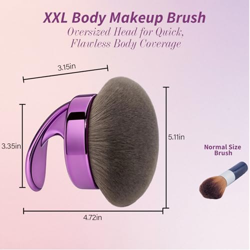 Large Body Makeup Brush for Self Tanner & Bronzer – 5.11" Kabuki