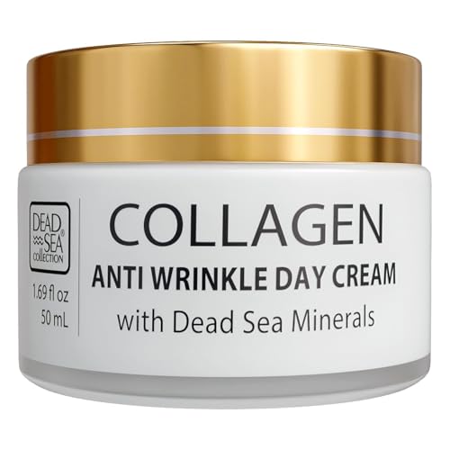 Dead Sea Collection Day Cream for Face with 3X Collagen, Dead Sea Minerals, and Vitamin E ? Anti Aging Nourishing Skin Care Moisturizer to Reduce Wrinkles (1.69 fl. oz)