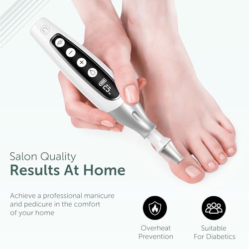 Cordless Electric Nail File & Pedicure Kit - 32-Piece Set