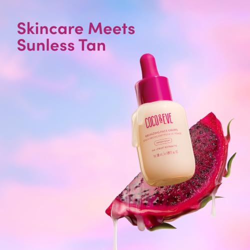 Coco & Eve Self Tanning Drops Medium - Customizable Face Tanner