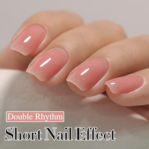 Double Rhythm Jelly Gel Polish 15ml | UV/LED Curable Milky Nude