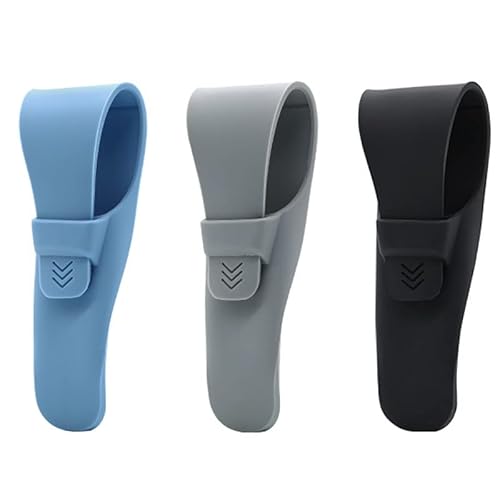 3Pack Silicone Razor Case, JCSMARTEC Rubber Safety Travel Shaver Cover Bag Protector, Portable Waterproof Razor Carrying Case (3-PACK)