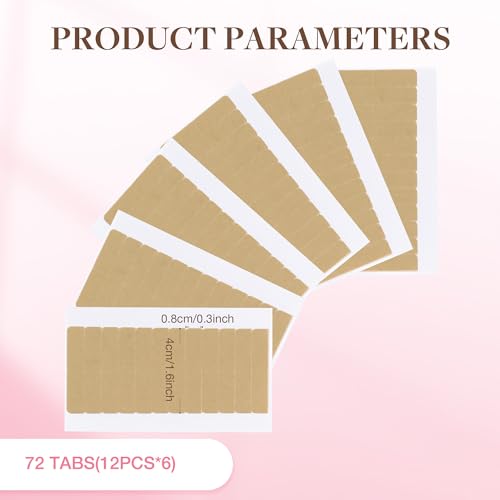 Hair Extension Tape - Double Sided Adhesive, 72pcs